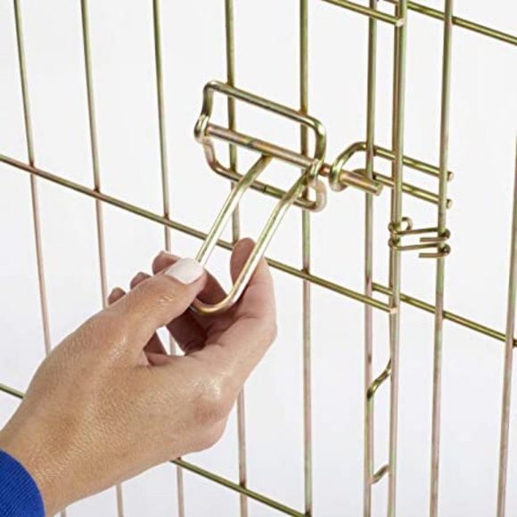 MidWest Foldable Metal Dog Exercise Pen / Pet Playpen, Gold zinc w/ door - Picture 7 of 7